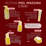 Rutina ideal para pieles con signos de envejecimiento, opacidad o pérdida de elasticidad