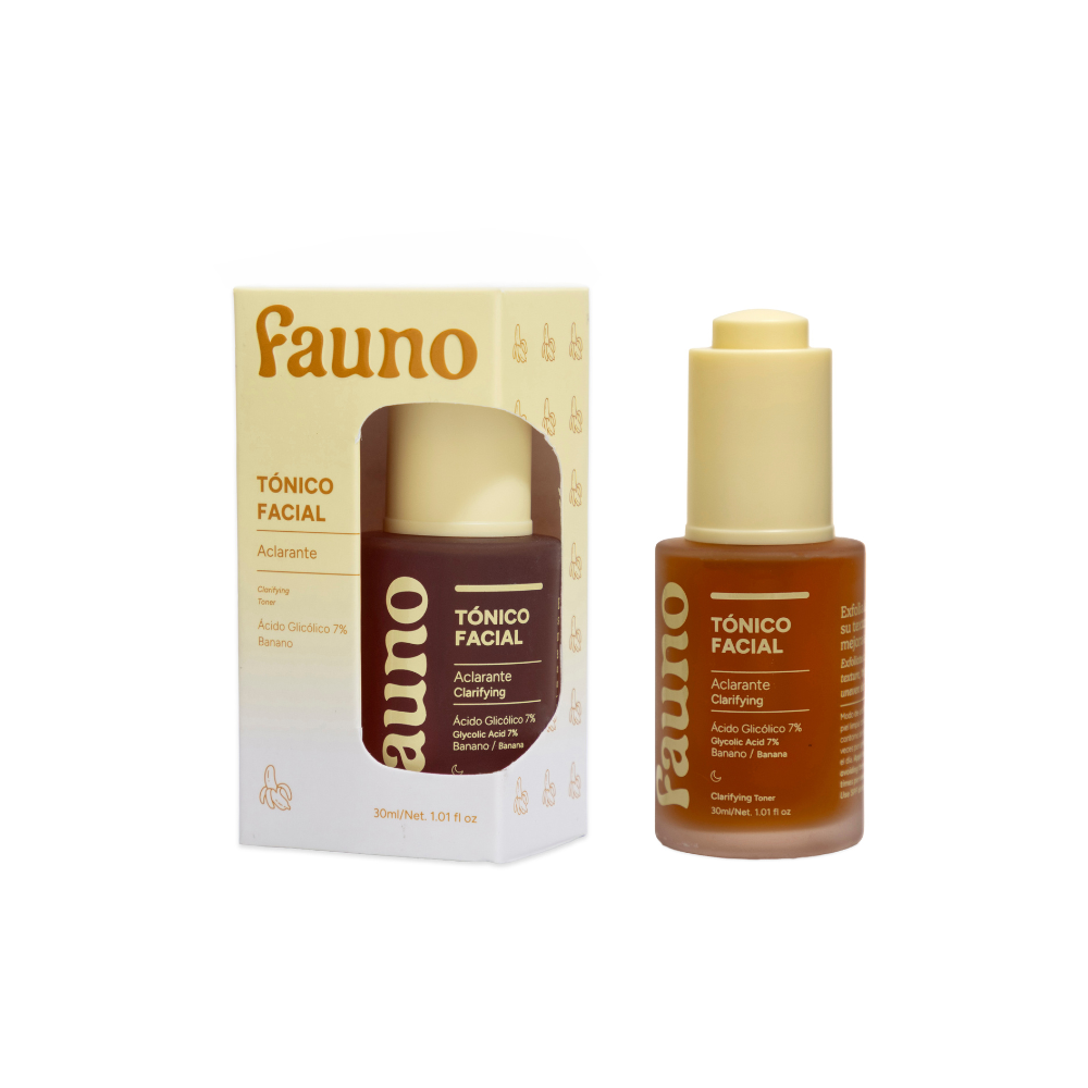 Tónico Facial Aclarante Ácido Glicólico 7% y Banano 30ml