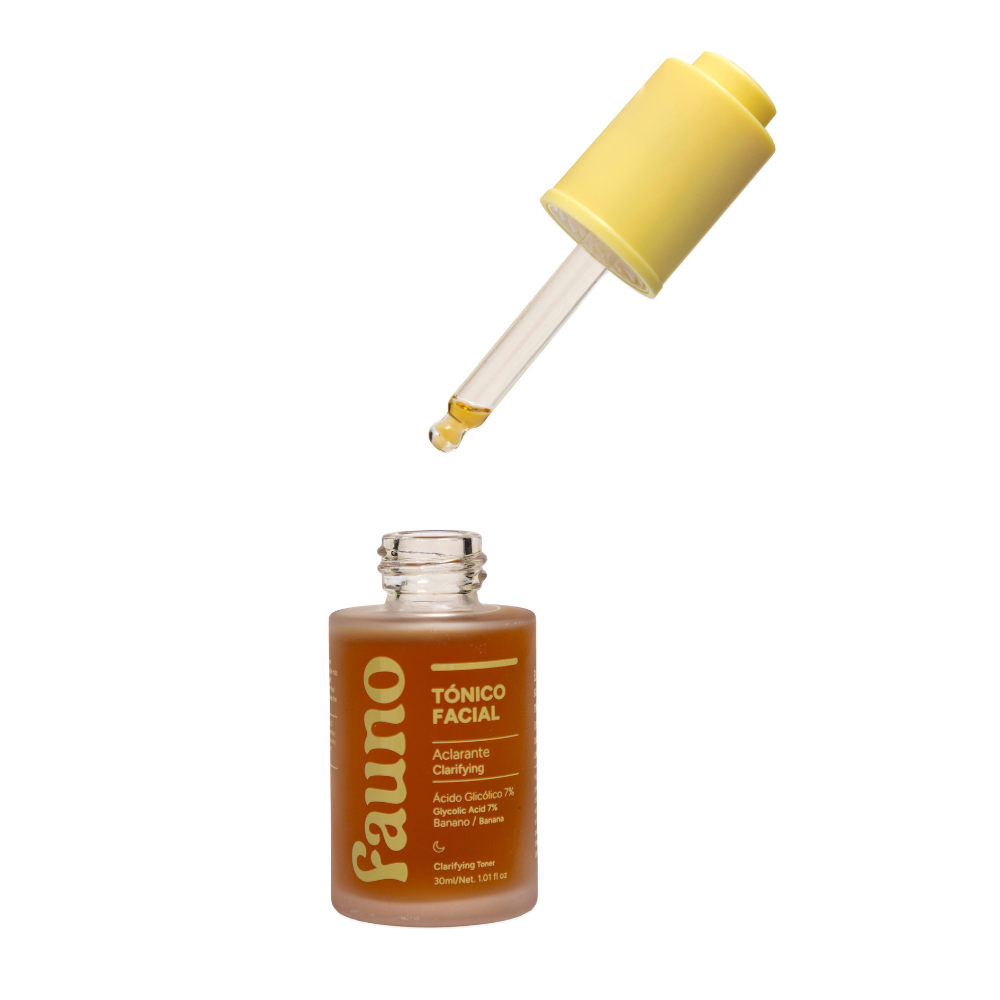 Tónico Facial Aclarante Ácido Glicólico 7% y Banano 30ml