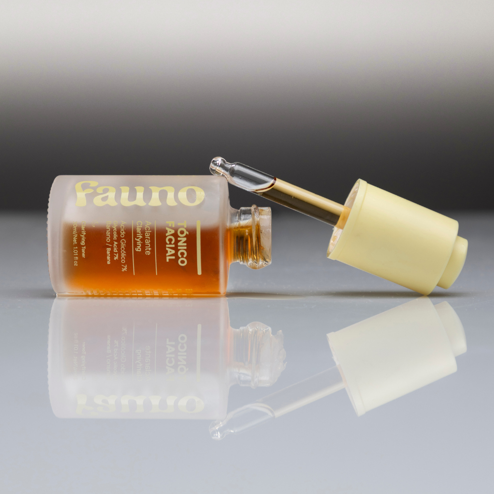 Tónico Facial Aclarante Ácido Glicólico 7% y Banano 30ml