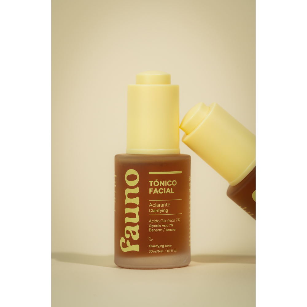 Tónico Facial Aclarante Ácido Glicólico 7% y Banano 30ml