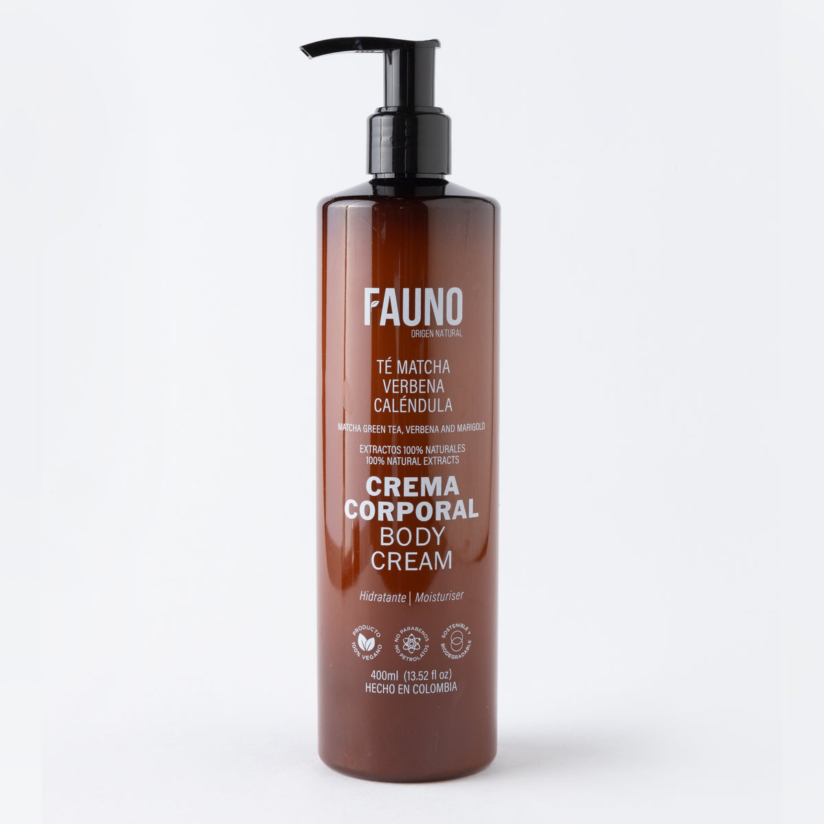 Crema corporal Fauno. Hidratación profunda para todo tipo de piel – Sistema de recarga ecológica 400ml