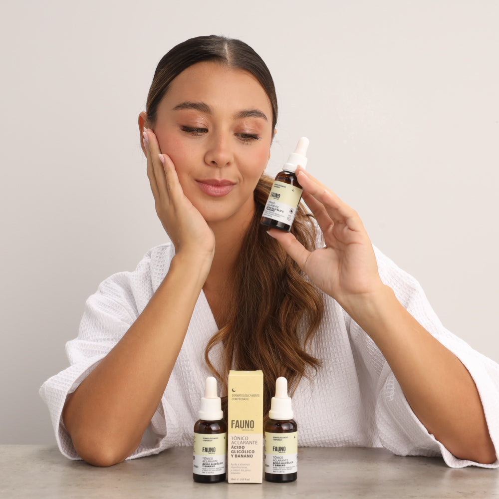 Tónico Aclarante Ácido Glicólico y Banano 30ml