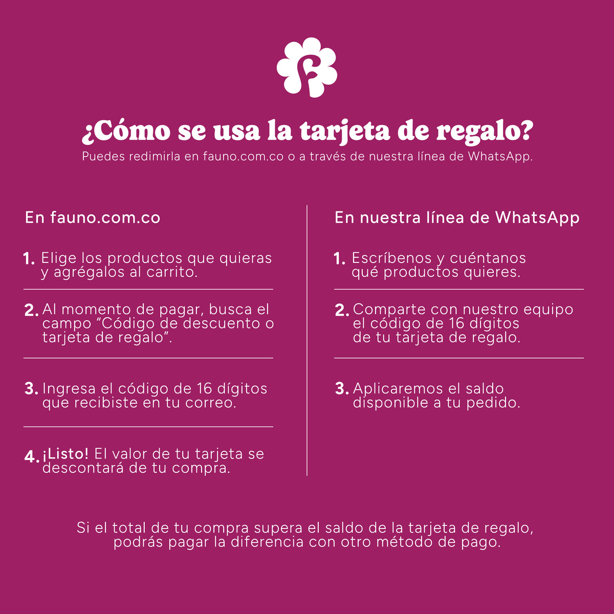 Tarjeta de Regalo