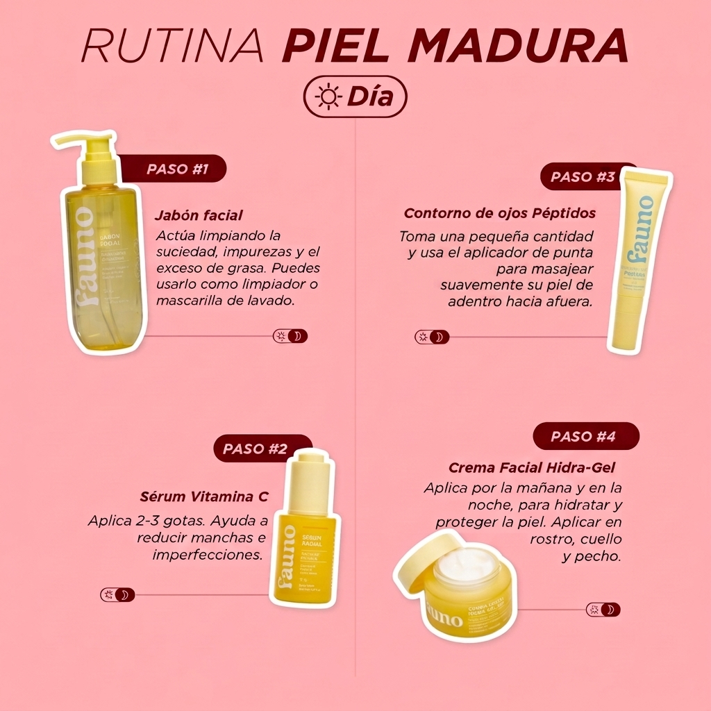 Combina ingredientes poderosos como la vitamina C, Retinol y Kombucha, logrando una piel más firme, uniforme y visiblemente revitalizada.